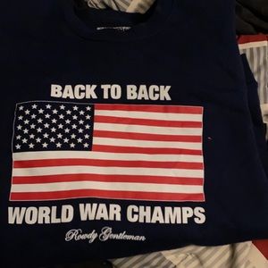 Mens Large Back to Back World War Champs Sweater